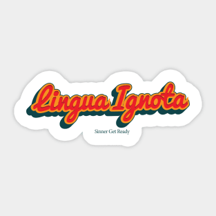 Lingua Ignota Sticker